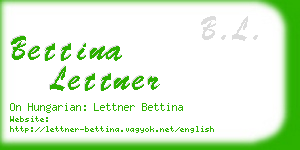 bettina lettner business card